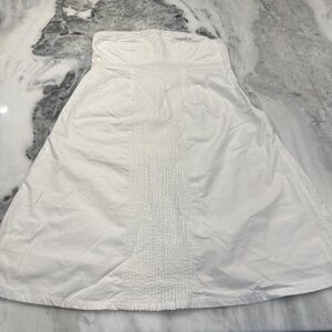 Gap strapless white dress